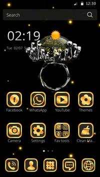 Gold Theme black gold diamond screenshot 3
