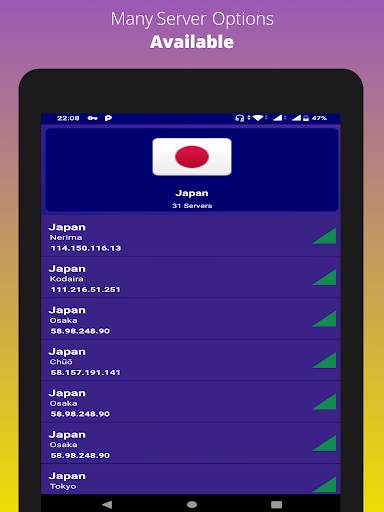 Gi Vpn: Free VPN Without Sign Up and Register screenshot 9