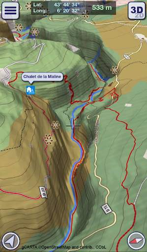 GeoFlyer Europe 3D - Offline Maps GPS Routing screenshot 2