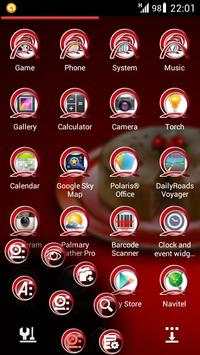 Next Launcher Theme RedLi screenshot 1