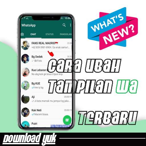 Cara Ganti Tema WA ke Ipon 1.4