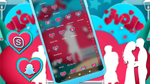 Couple Love Launcher Theme screenshot 3