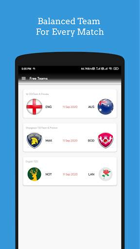 Free Teams -My11Circle, Myteam11, BalleBaazi Teams screenshot 3