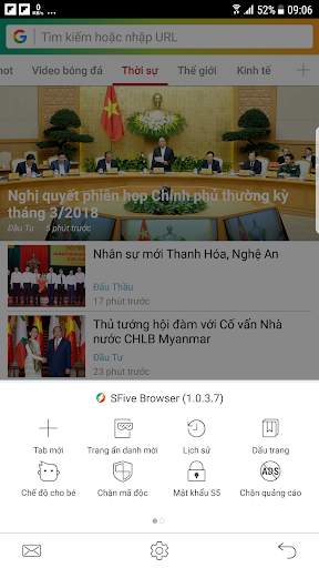 SFive Browser - Trình duyệt nhanh & an toàn screenshot 6