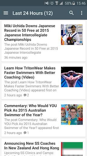 Swimming News screenshot 4