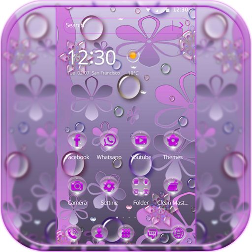 Purple Waterdrop Theme icon