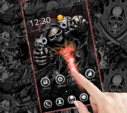 Hell Devil Death Skull Theme screenshot 2