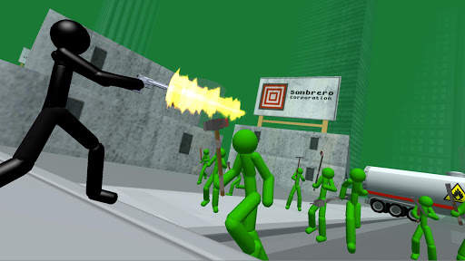 Stickman Zombie Shooting 3D screenshot 2