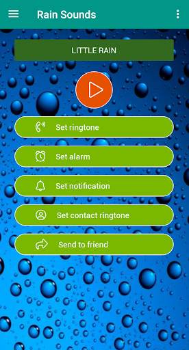 Rain sounds sleep ringtones 2 تصوير الشاشة