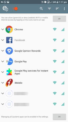 Internet Guard - No Root Firewall and Data Saver screenshot 1