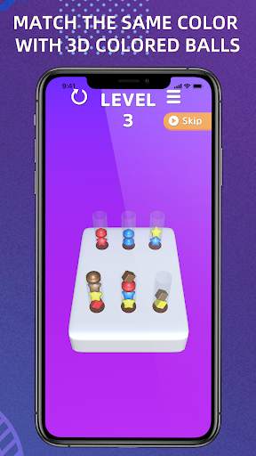 Sort Candy Puzzle - เกมเรียงสี 3D ฟรี screenshot 2