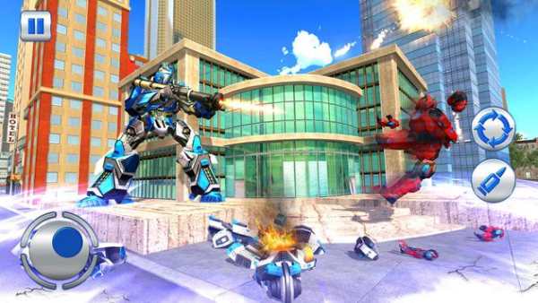 US Police Robot Limo Car Transformation Game screenshot 3