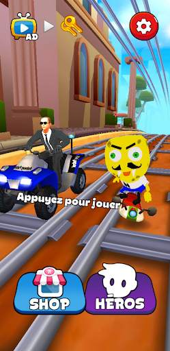 Sponge Subway Granny Bob Game screenshot 1
