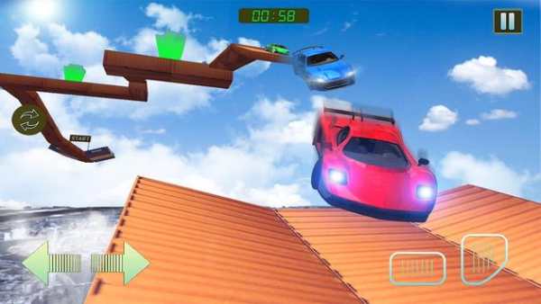 Impossible Stunts Racing Car Free: 3D Sky Tracks screenshot 15