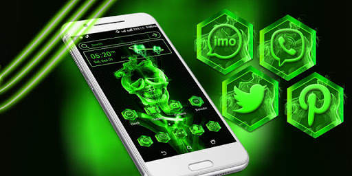 Smoke Skull Launcher Theme screenshot 2