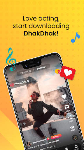 DhakDhak – Best Short Video App! screenshot 1