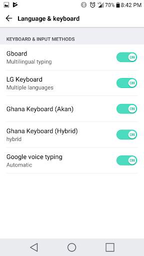 Ghana Akan Keyboard स्क्रीनशॉट 3
