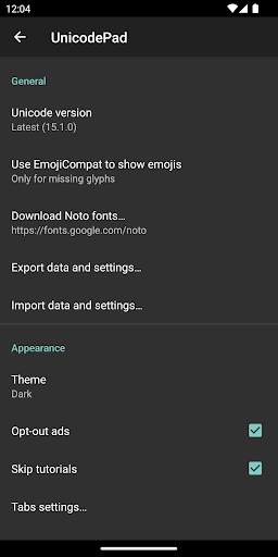 Unicode Pad screenshot 8