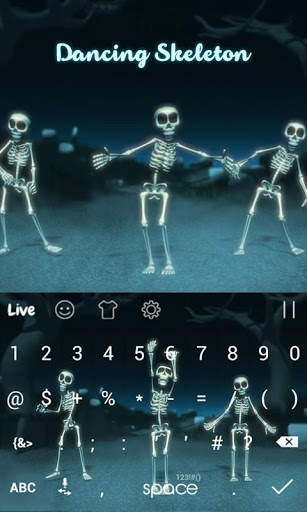 Skeleton Dance Live Theme screenshot 2