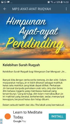 MP3 AYAT-AYAT RUQYAH screenshot 1