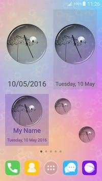 Transparent Simple Clock 5 تصوير الشاشة