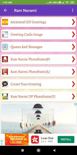 Happy Ram Navami: Greetings, Photo Frames, SMS,GIF screenshot 8