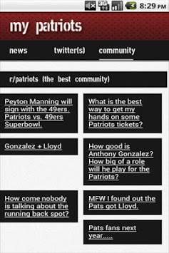 My Pats screenshot 2