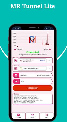 MR TUNNEL Lite screenshot 1