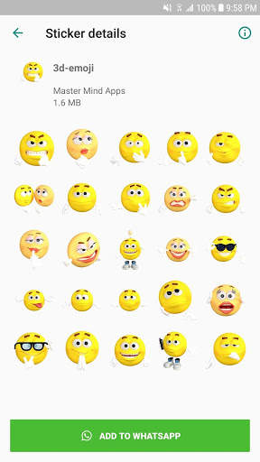 Royal emoji stickers for WhatsApp (WAStickerApps) screenshot 3