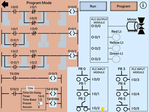 PLC Simulator, Mechatronics, PLC ladder Logic, PLC screenshot 13