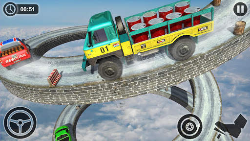 Cargo Truck Driver Games: Impossible Driving Track screenshot 12