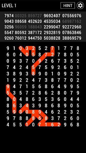 Number Search - Snake 1 تصوير الشاشة