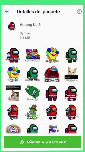 Stickers de AmongUS para Whatsapp - WAStickerApps screenshot 3