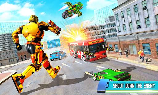 Modern Bus Robot Transform Bike Robot Games screenshot 3