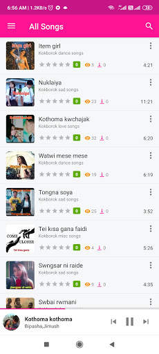 Kokborok online mp3 player of Tripura. screenshot 2