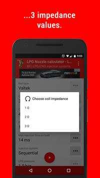 LPG Injection Rail Nozzle Diameter Calculator-Lite screenshot 2