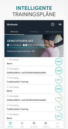 Fitness App: Workout & Übungen screenshot 1