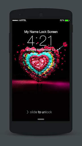 Valentine Neon Lock Screen 6 تصوير الشاشة