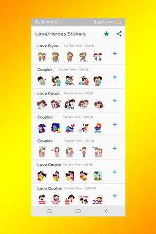 WA Love Stickers app screenshot 7
