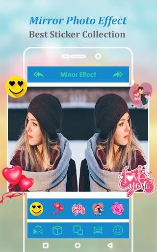 Magic Mirror Photo Effect Collage Maker editor screenshot 4