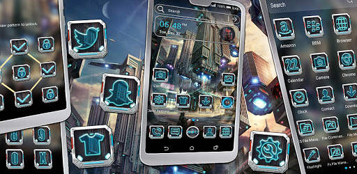 Future City Launcher Theme screenshot 1