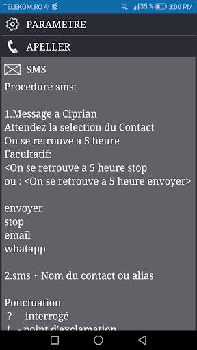 Controle et recherche vocal francais screenshot 2