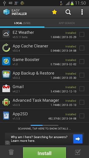 Easy Installer - Apps On SD 2 تصوير الشاشة