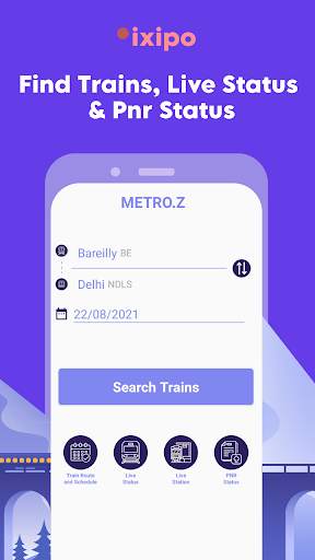 Ixipo Train Booking, PNR Status, Running Status screenshot 1