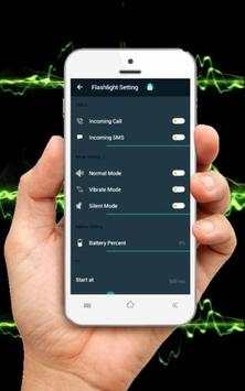 Super Flashlight on Call and SMS screenshot 1