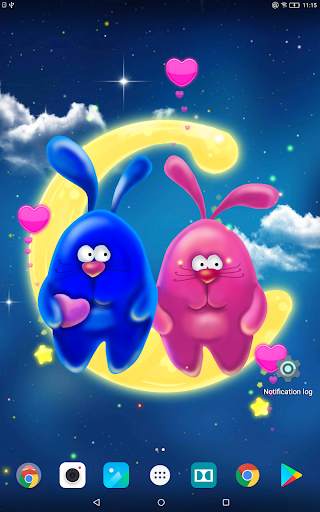 Bunnies Romantic Live Wallpaper screenshot 6