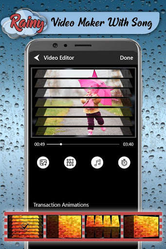 Rainy Video Maker With Song screenshot 5