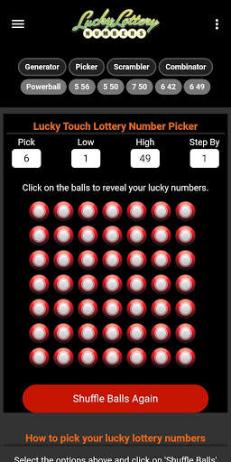 Lucky Lottery Number Generator screenshot 3
