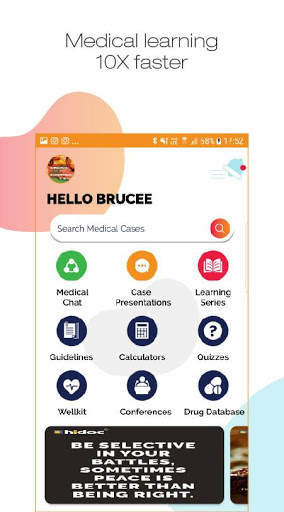 Hidoc Dr. - Medical Learning App for Doctors स्क्रीनशॉट 1