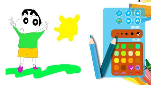 Shin chan painting game for kids screenshot 5